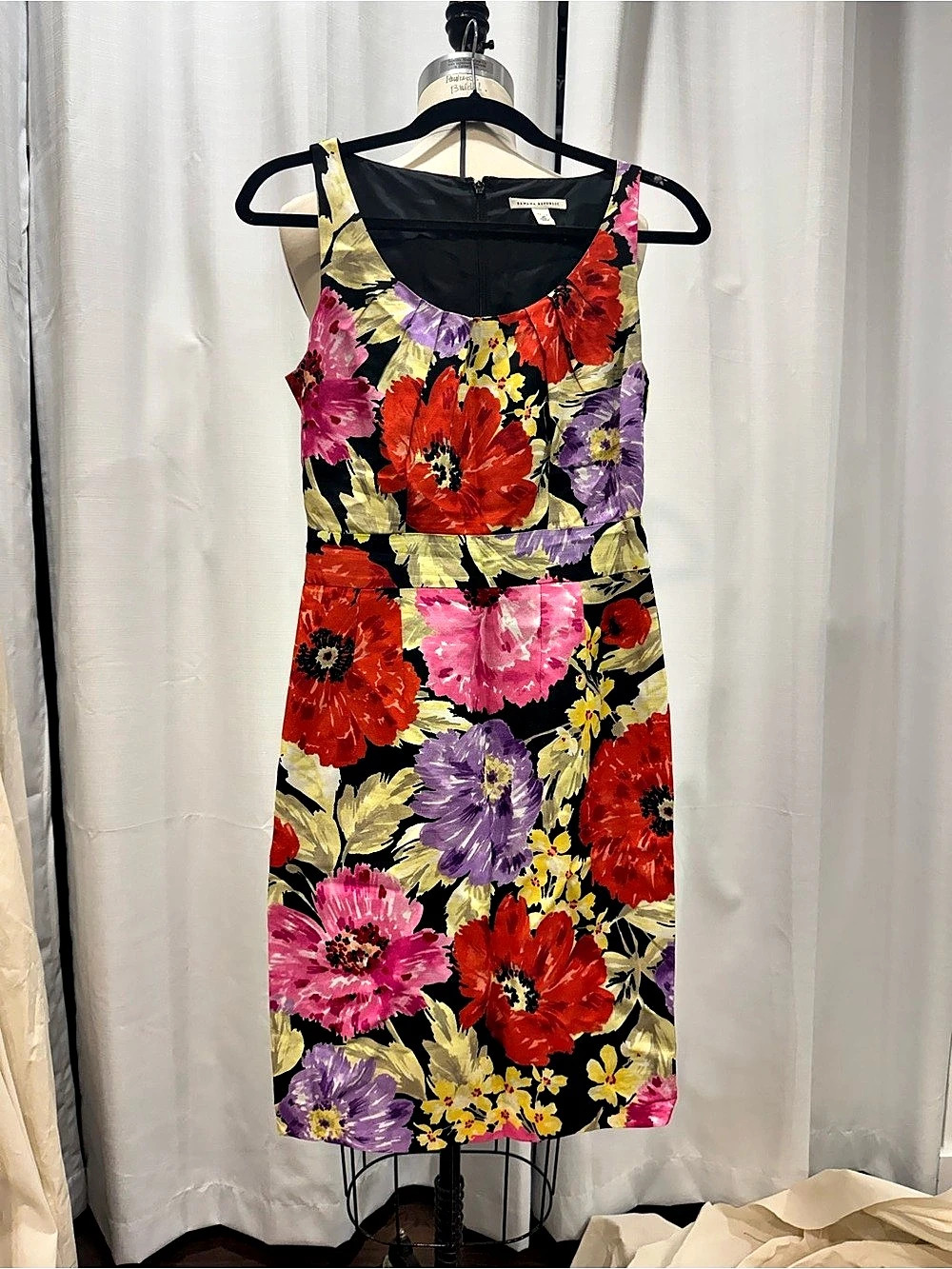 Banana Republic Floral Mini Dress Size 2P Like New